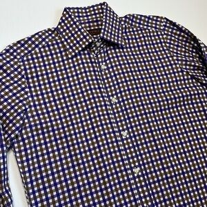 Etro Men’s Plaid Dress Shirt